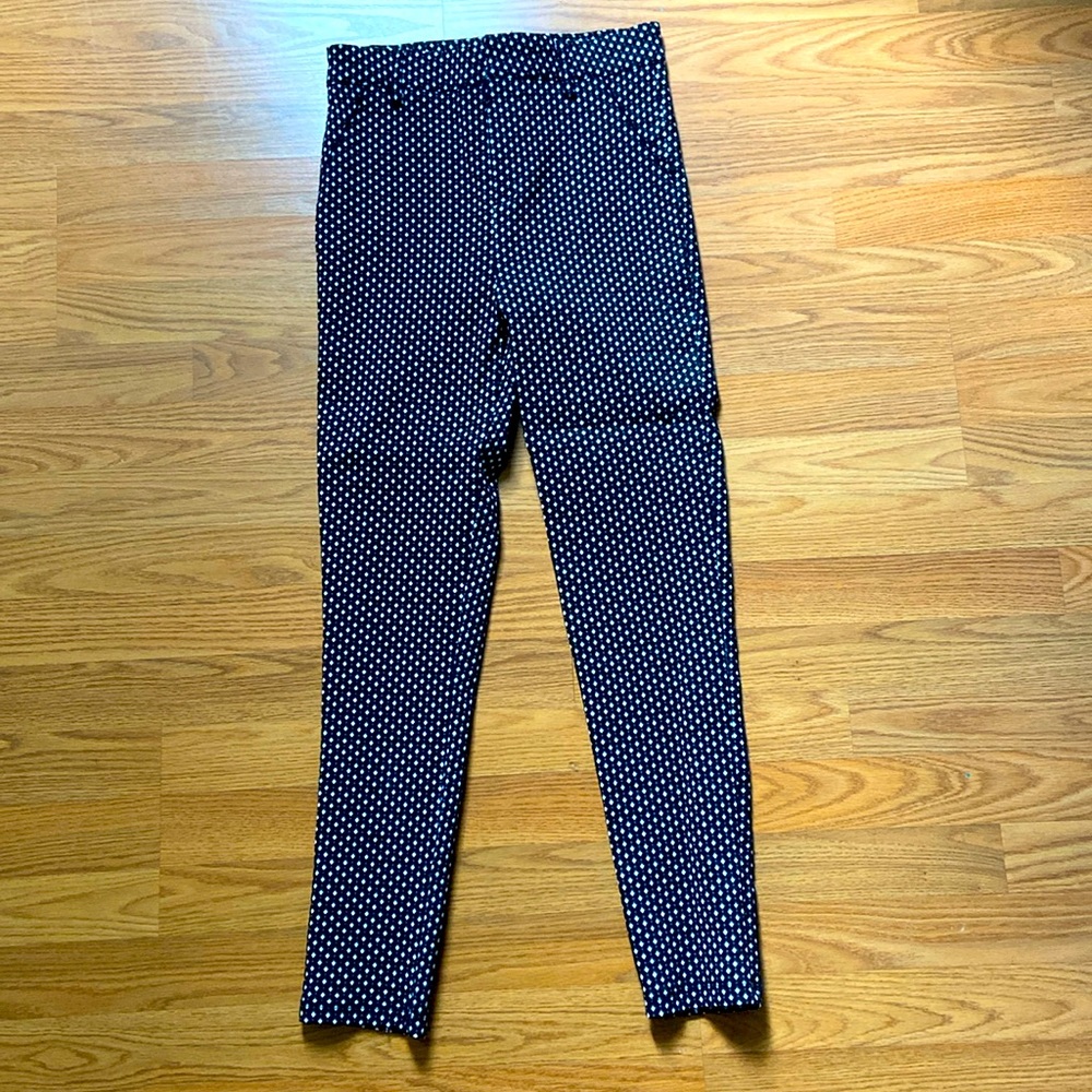 Black and white dress pants